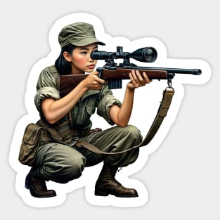 Sniper Girl Sticker